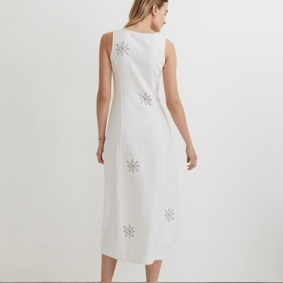 NWT Madewell Button-Front Midi Dress - Picture 2 of 8
